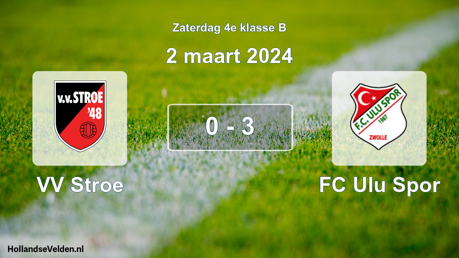 Total number of matches played: VV Stroe - FC Ulu Spor 0 - 3 (2 March 2024)