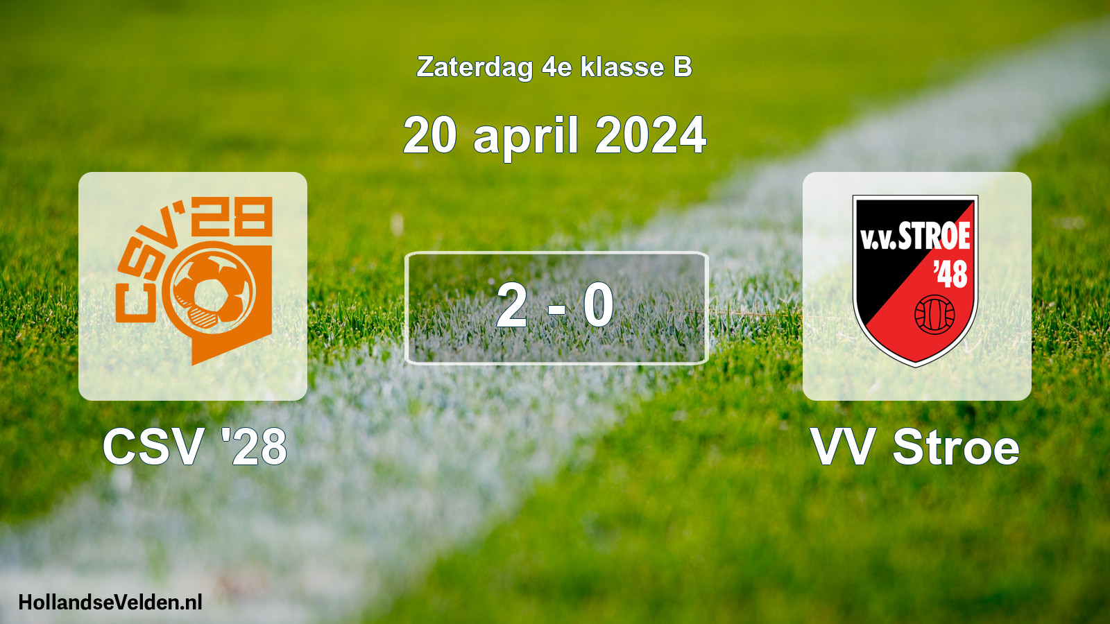 Total number of matches played: CSV '28 - VV Stroe 2 - 0 (20 April 2024)