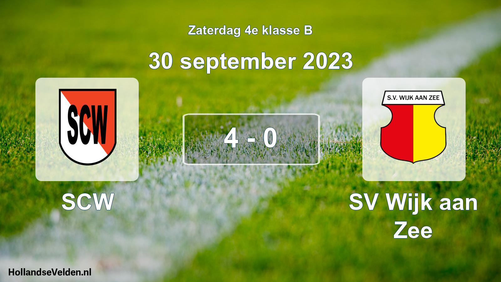 Total number of matches played: SCW - SV Wijk aan Zee 4 - 0 (30 September 2023)
