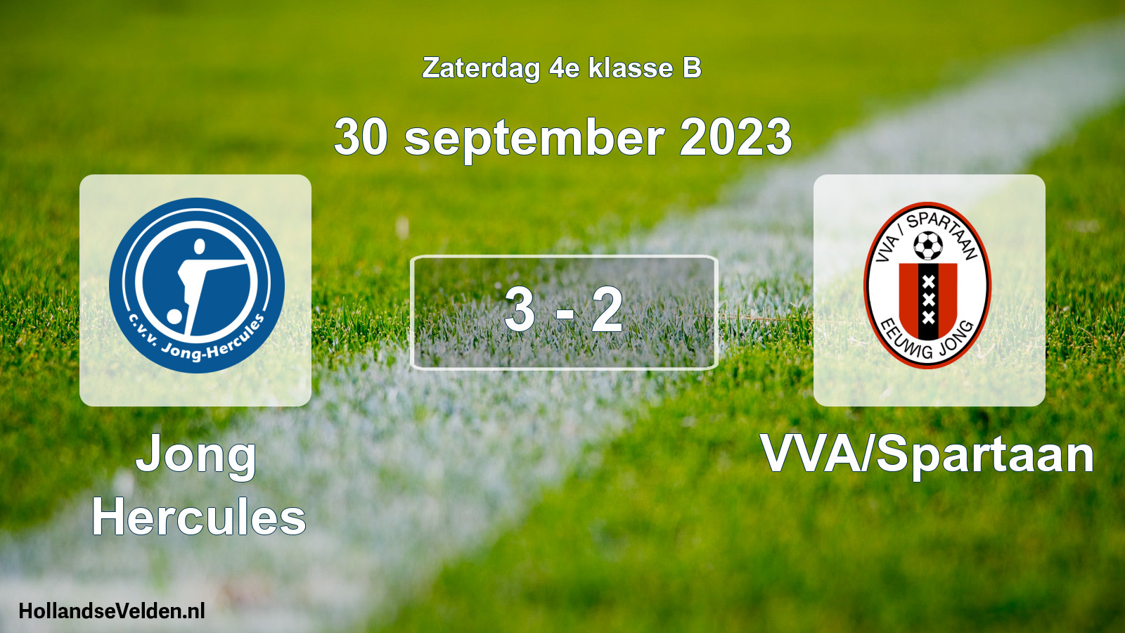 Total number of matches played: Jong Hercules - VVA/Spartaan 3 - 2 (30 September 2023)