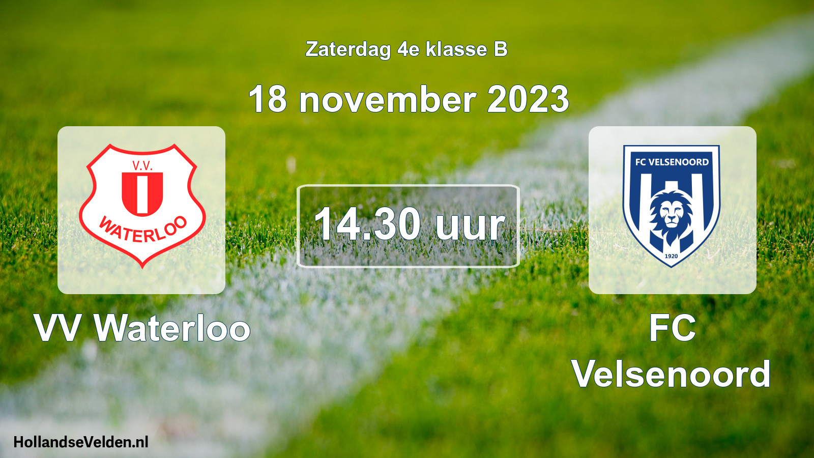 Scheduled Match: VV Waterloo - FC Velsenoord (18 November 2023)