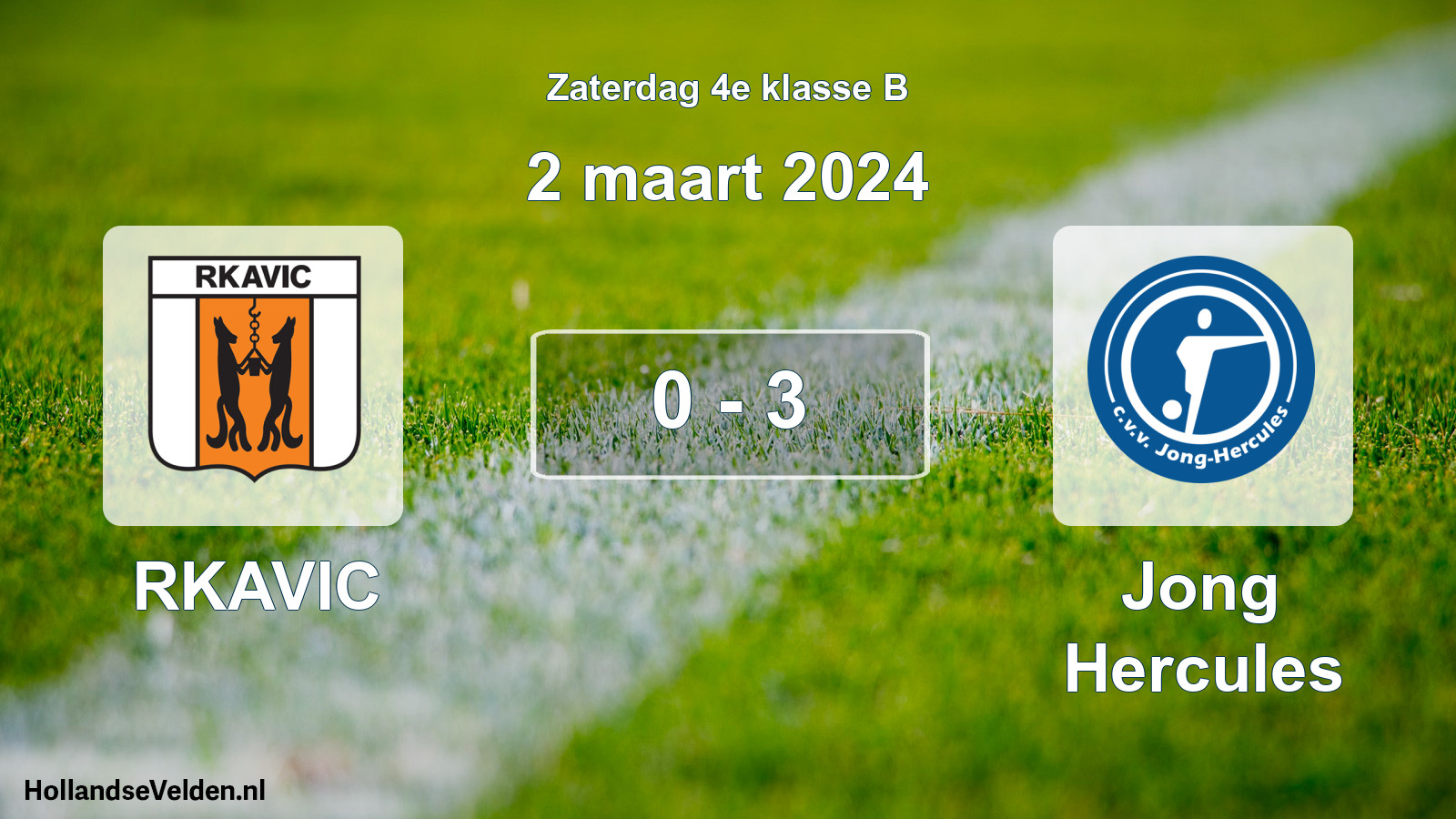 Total number of matches played: RKAVIC - Jong Hercules 0 - 3 (2 March 2024)
