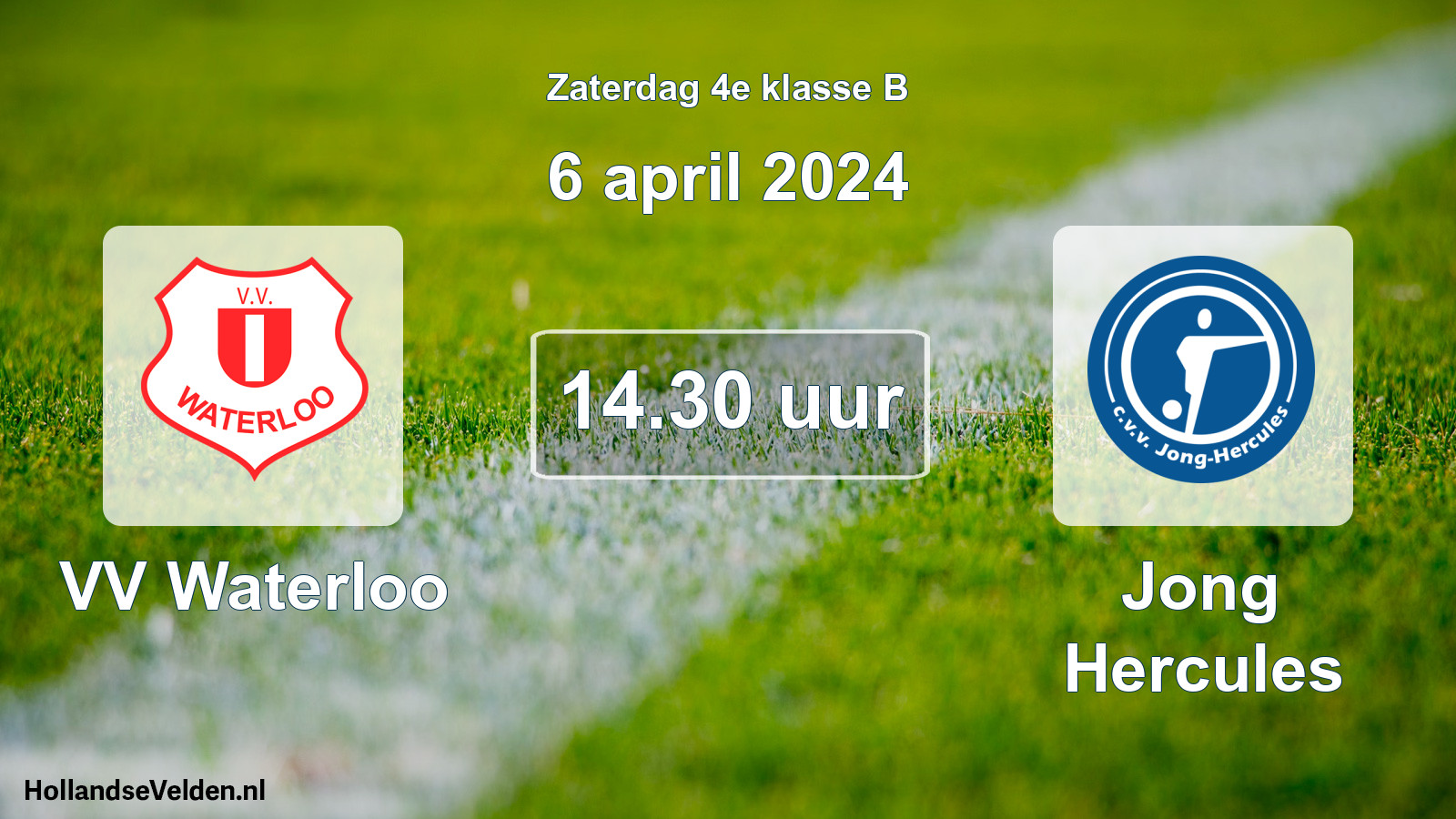 Scheduled Match: VV Waterloo - Jong Hercules (6 April 2024)