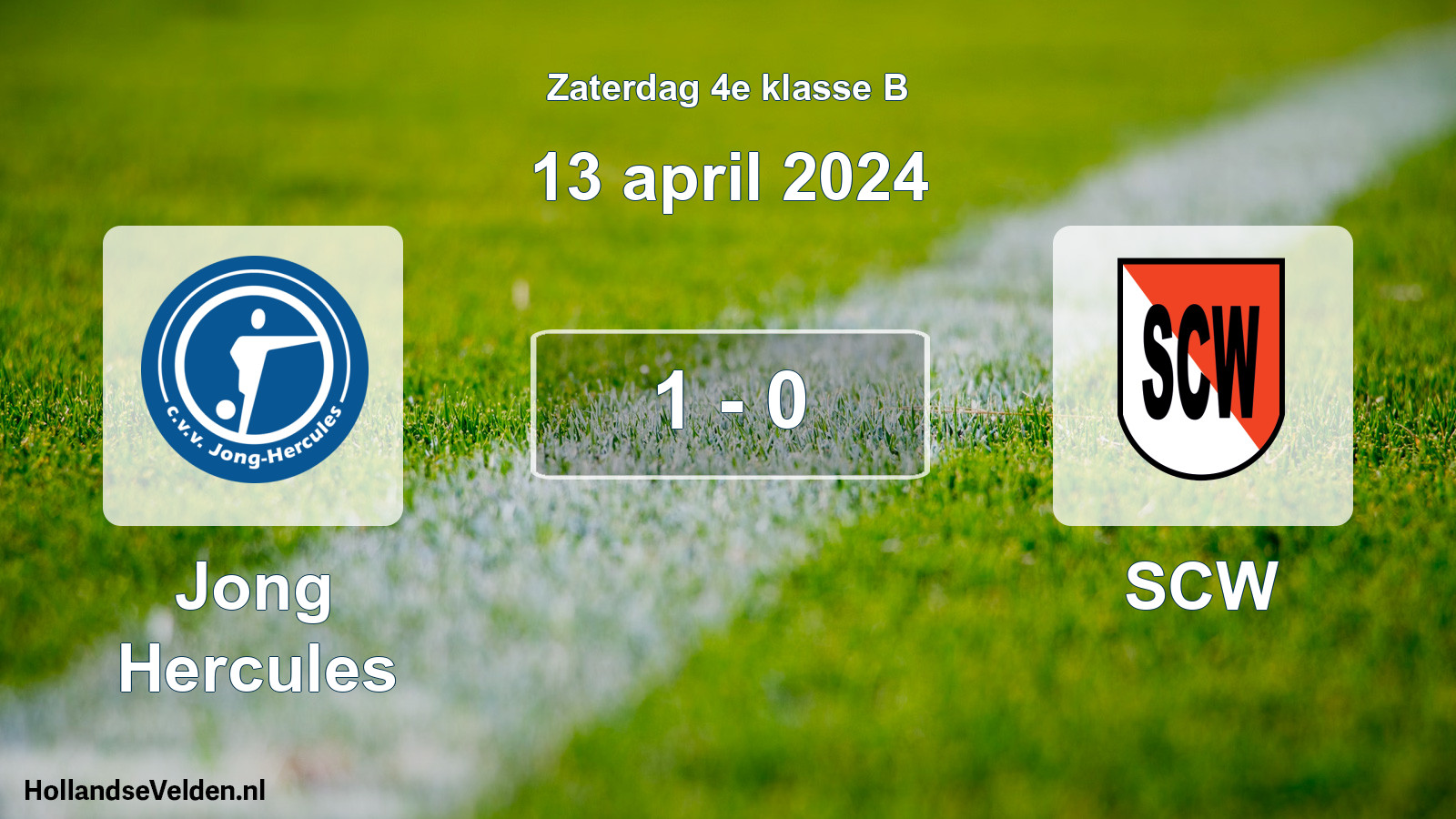Total number of matches played: Jong Hercules - SCW 1 - 0 (13 April 2024)