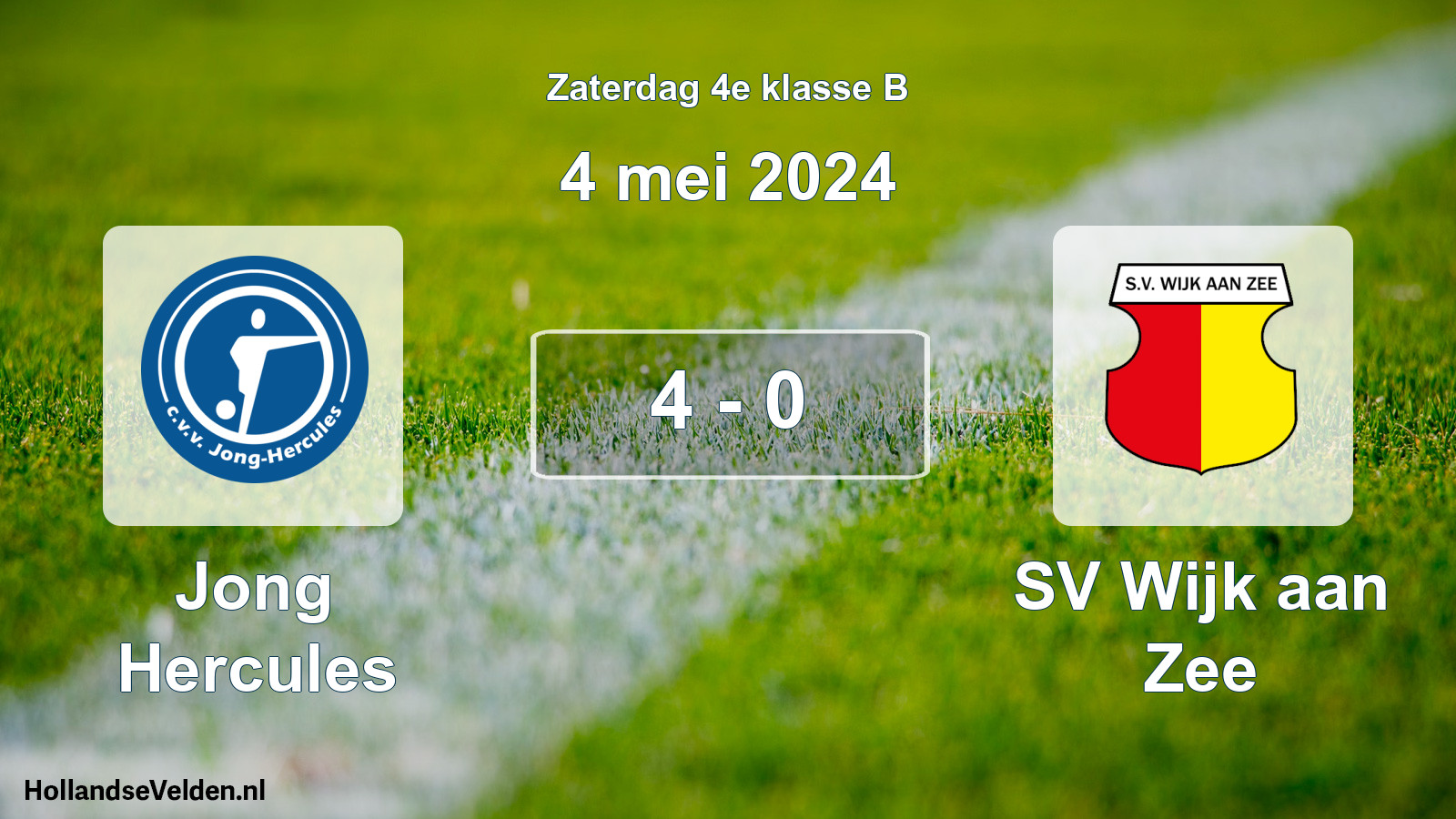 Total number of matches played: Jong Hercules - SV Wijk aan Zee 4 - 0 (4 May 2024)