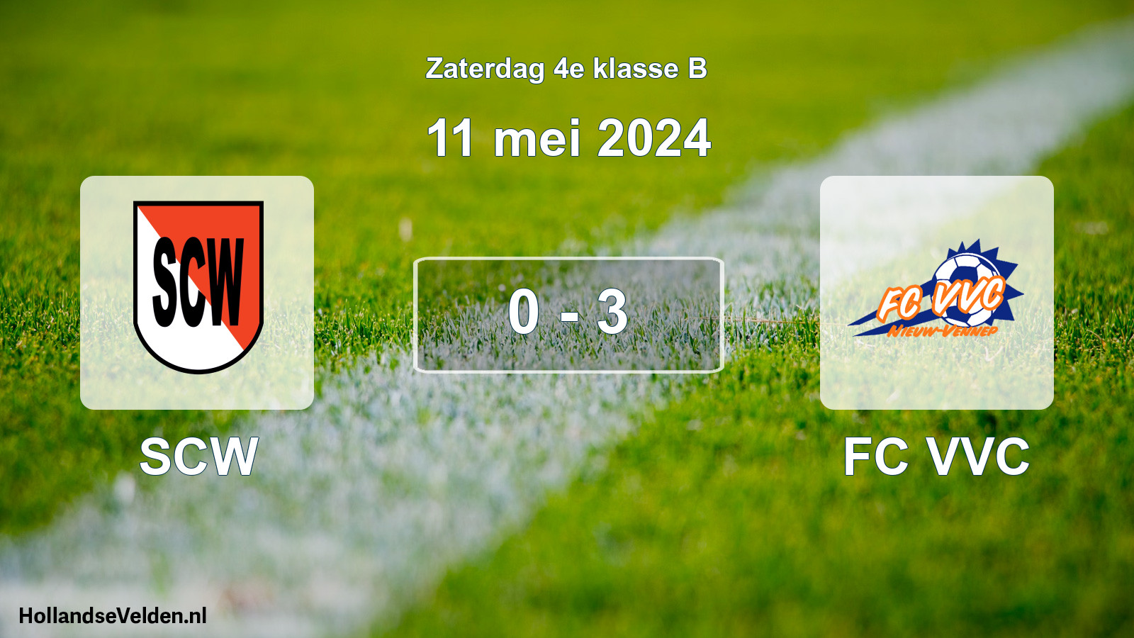 Total number of matches played: SCW - FC VVC 0 - 3 (11 May 2024)