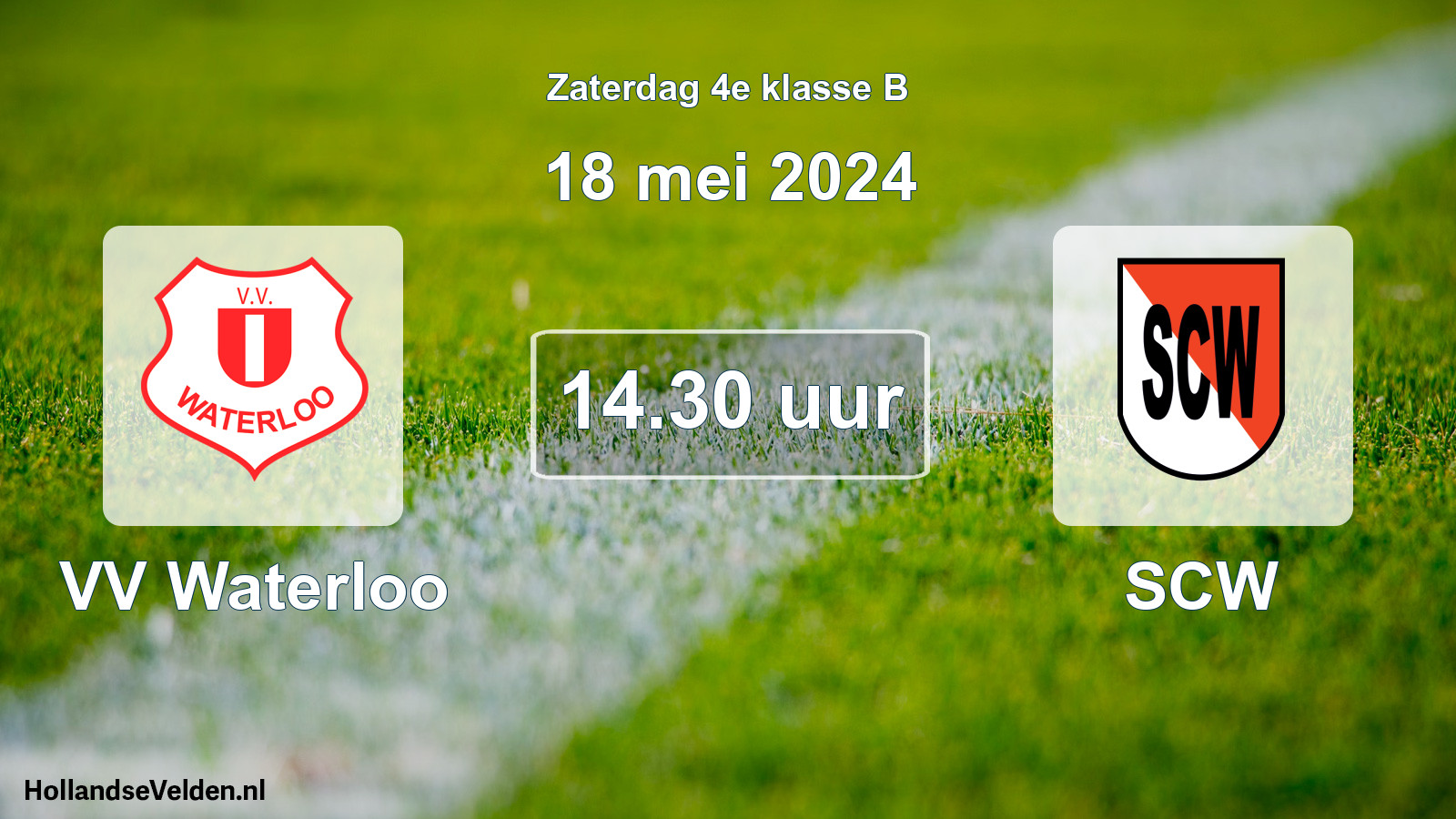Scheduled Match: VV Waterloo - SCW (18 May 2024)