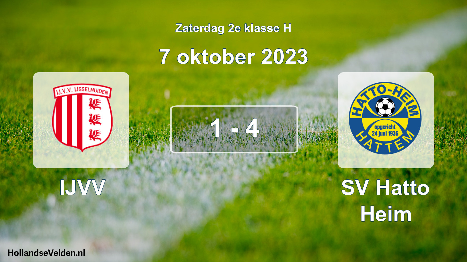 Total number of matches played: IJVV - SV Hatto Heim 1 - 4 (7 October 2023)