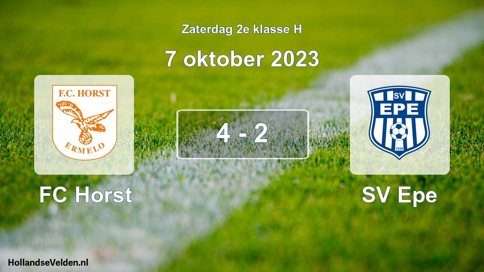 Total number of matches played: FC Horst - SV Epe 4 - 2 (7 October 2023)