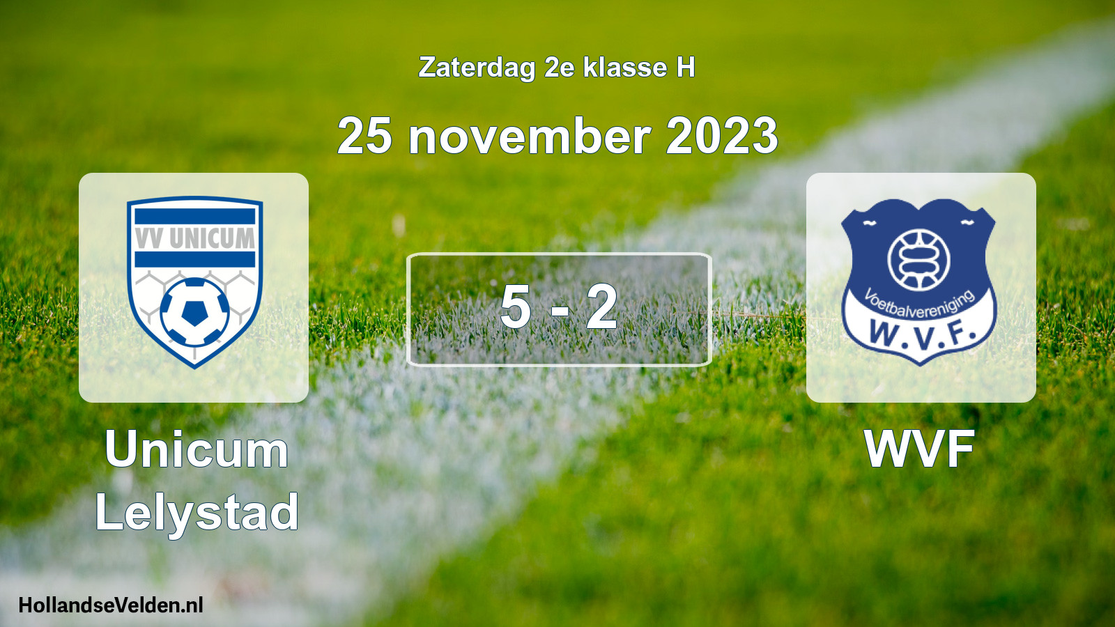 Total number of matches played: Unicum Lelystad - WVF 5 - 2 (25 November 2023)
