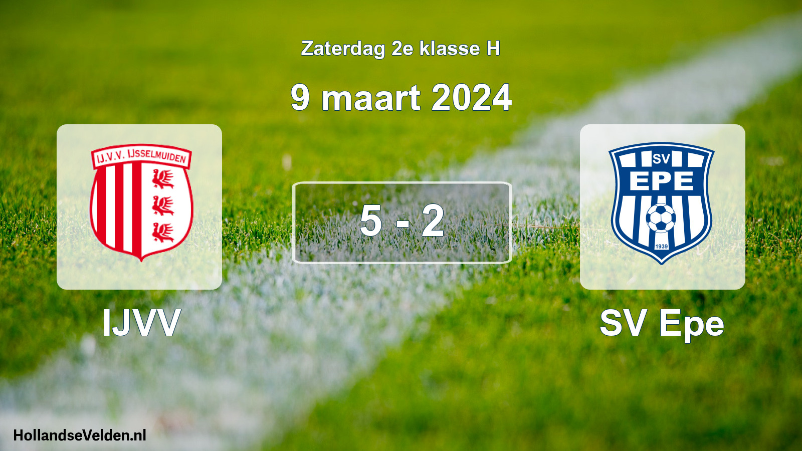 Total number of matches played: IJVV - SV Epe 5 - 2 (9 March 2024)