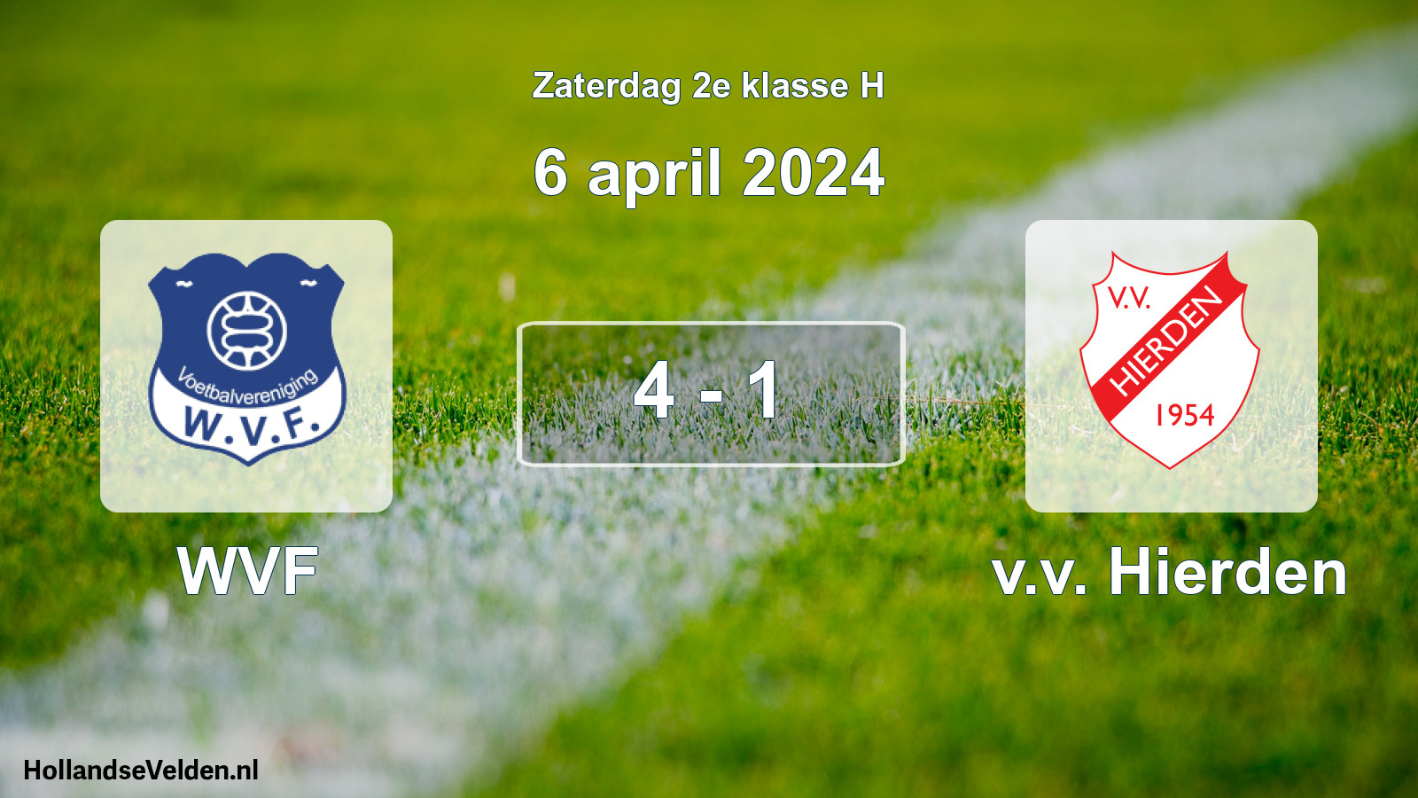 Total number of matches played: WVF - v.v. Hierden 4 - 1 (6 April 2024)
