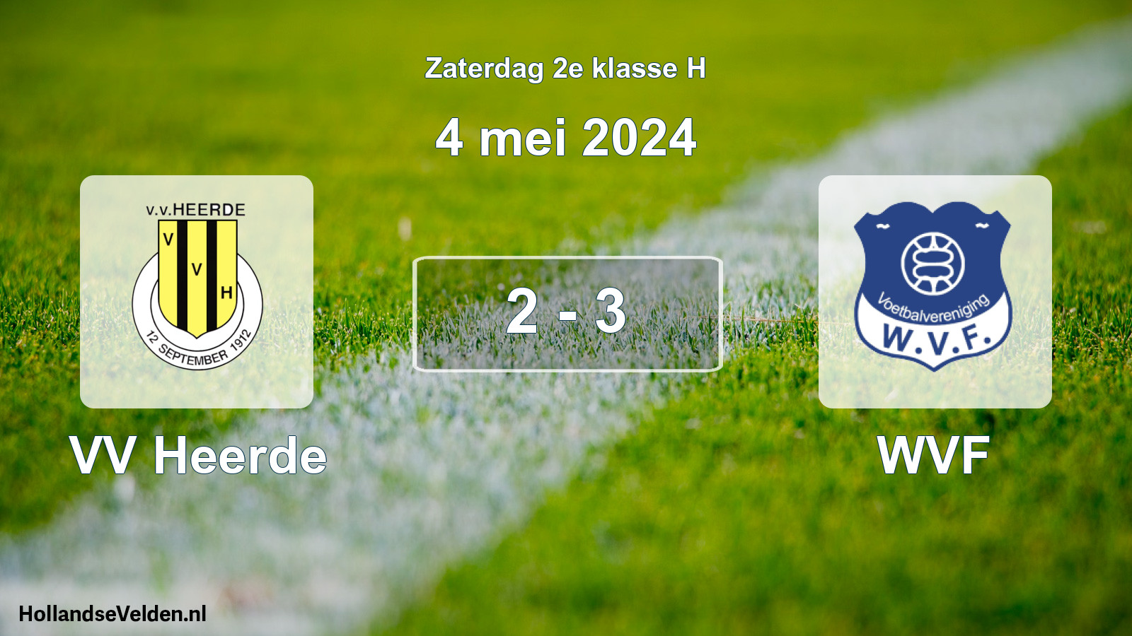 Total number of matches played: VV Heerde - WVF 2 - 3 (4 May 2024)