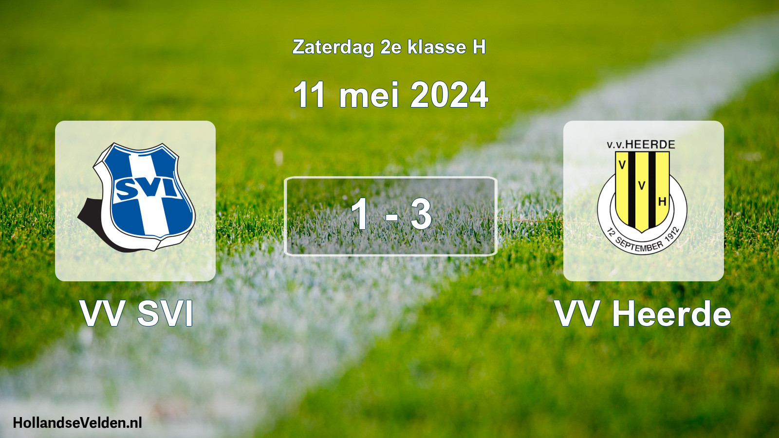 Total number of matches played: VV SVI - VV Heerde 1 - 3 (11 May 2024)
