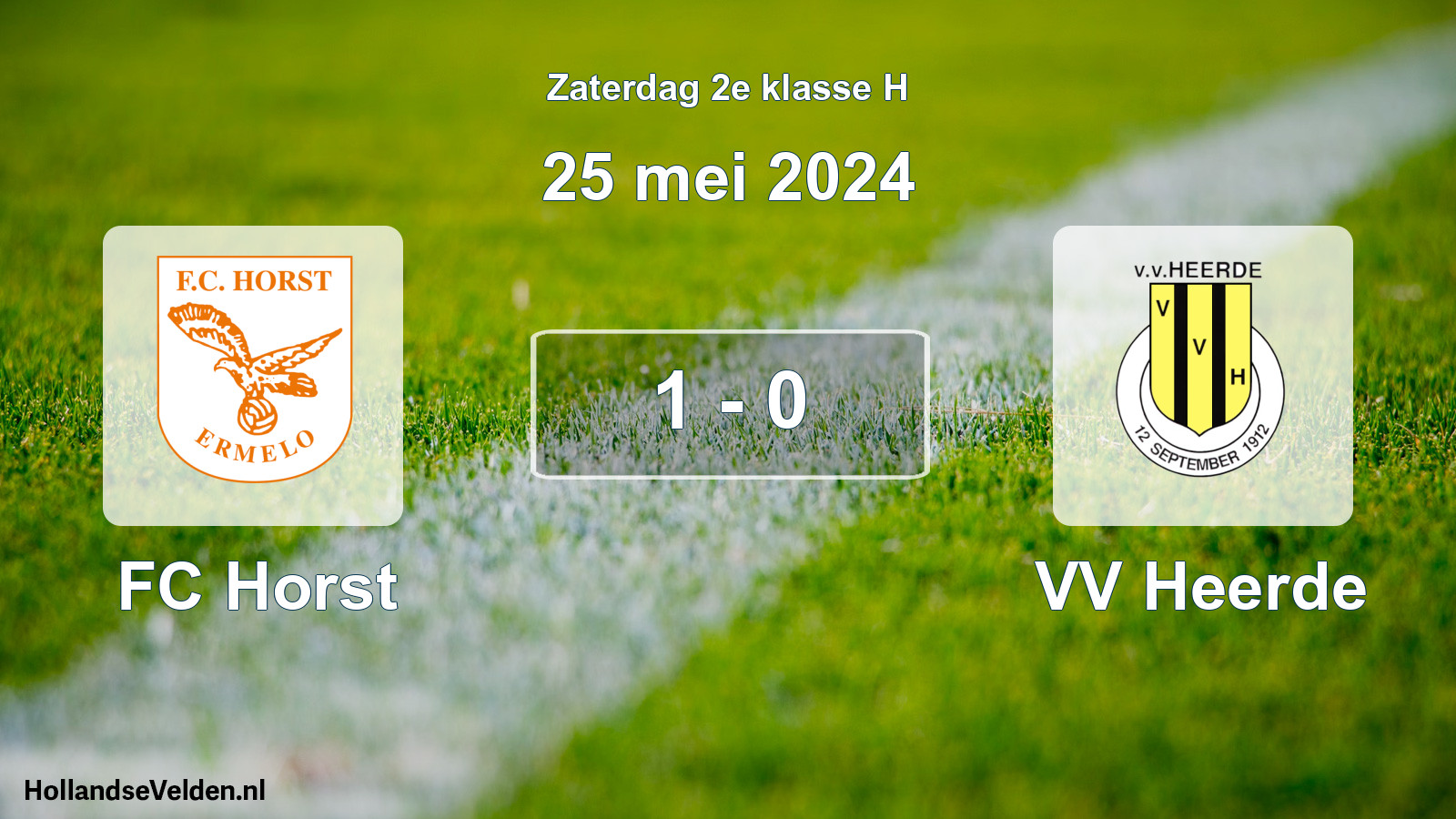 Total number of matches played: FC Horst - VV Heerde 1 - 0 (25 May 2024)
