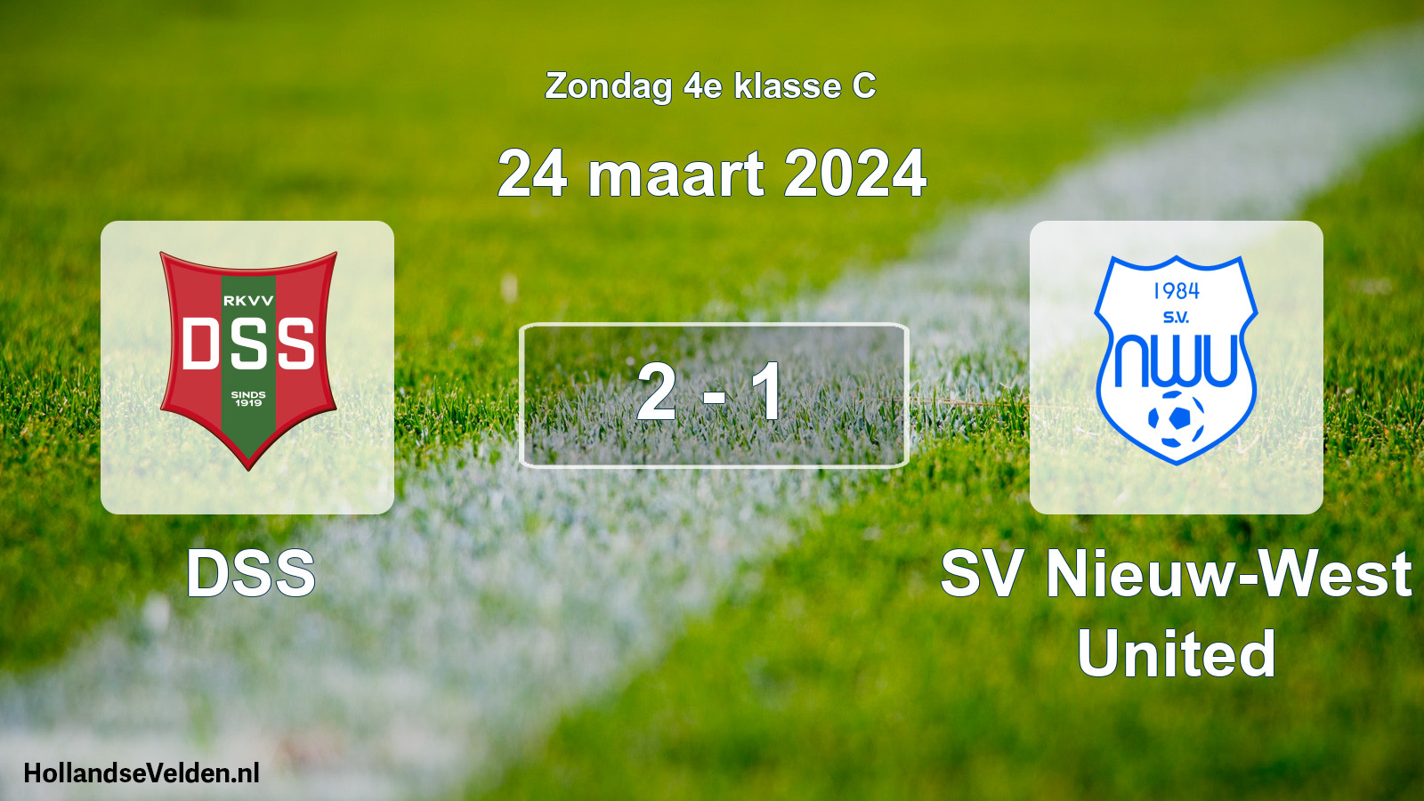 Total number of matches played: DSS - SV Nieuw-West United 2 - 1 (24 March 2024)