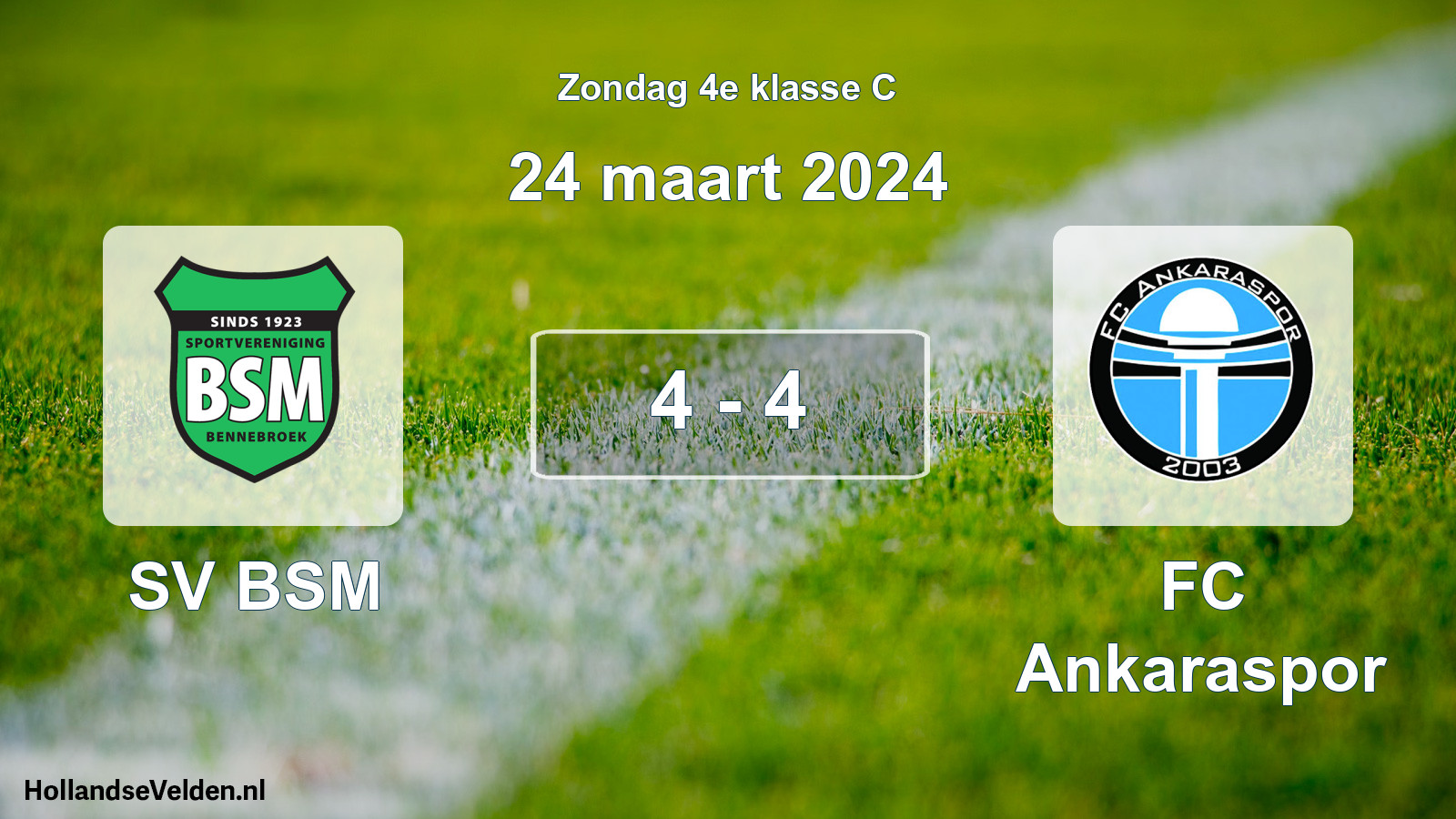 Total number of matches played: SV BSM - FC Ankaraspor 4 - 4 (24 March 2024)