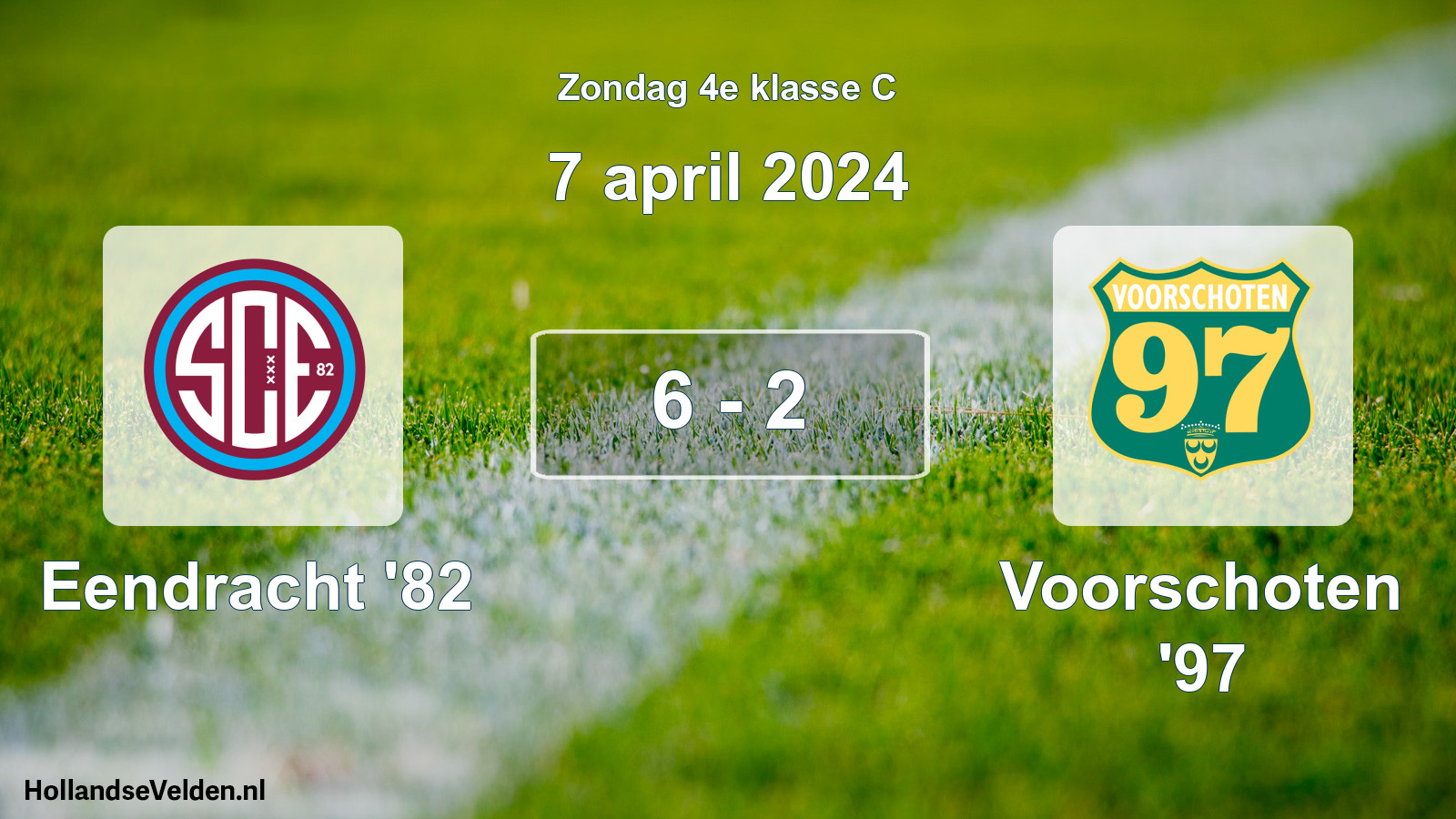 Total number of matches played: Eendracht '82 - Voorschoten '97 6 - 2 (7 April 2024)
