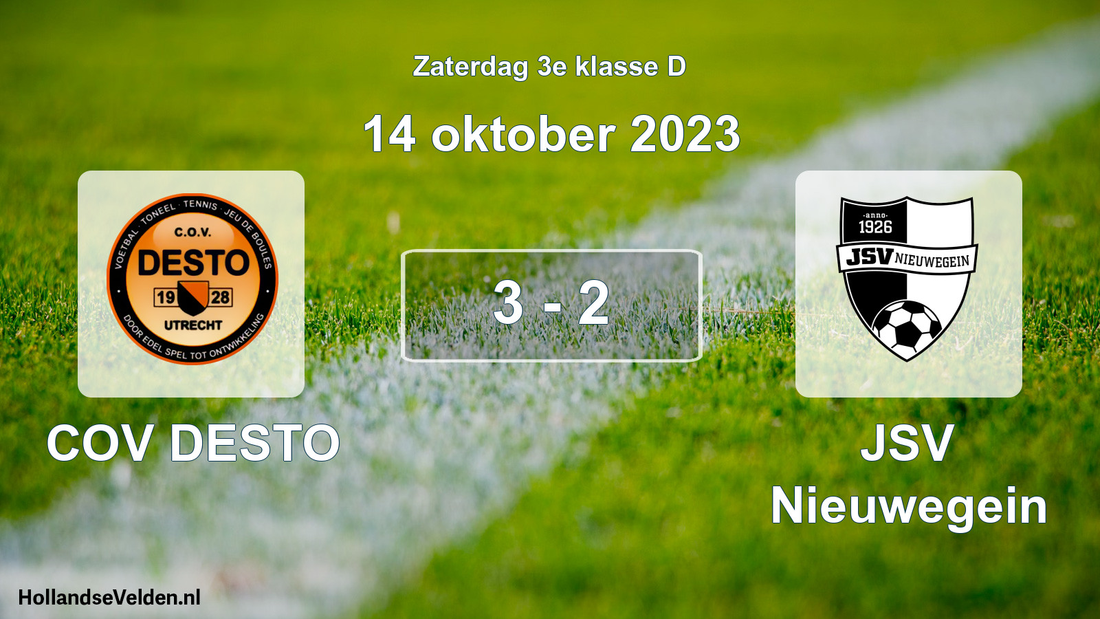 Total number of matches played: COV DESTO - JSV Nieuwegein 3 - 2 (14 October 2023)
