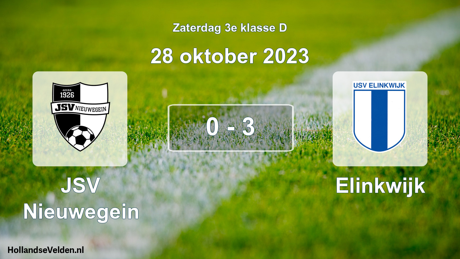 Total number of matches played: JSV Nieuwegein - Elinkwijk 0 - 3 (28 October 2023)