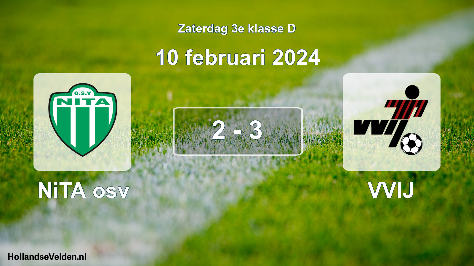 Total number of matches played: NiTA osv - VVIJ 2 - 3 (10 February 2024)