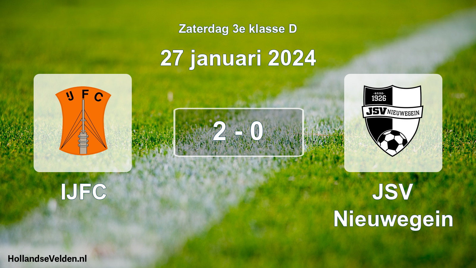 Total number of matches played: IJFC - JSV Nieuwegein 2 - 0 (27 January 2024)