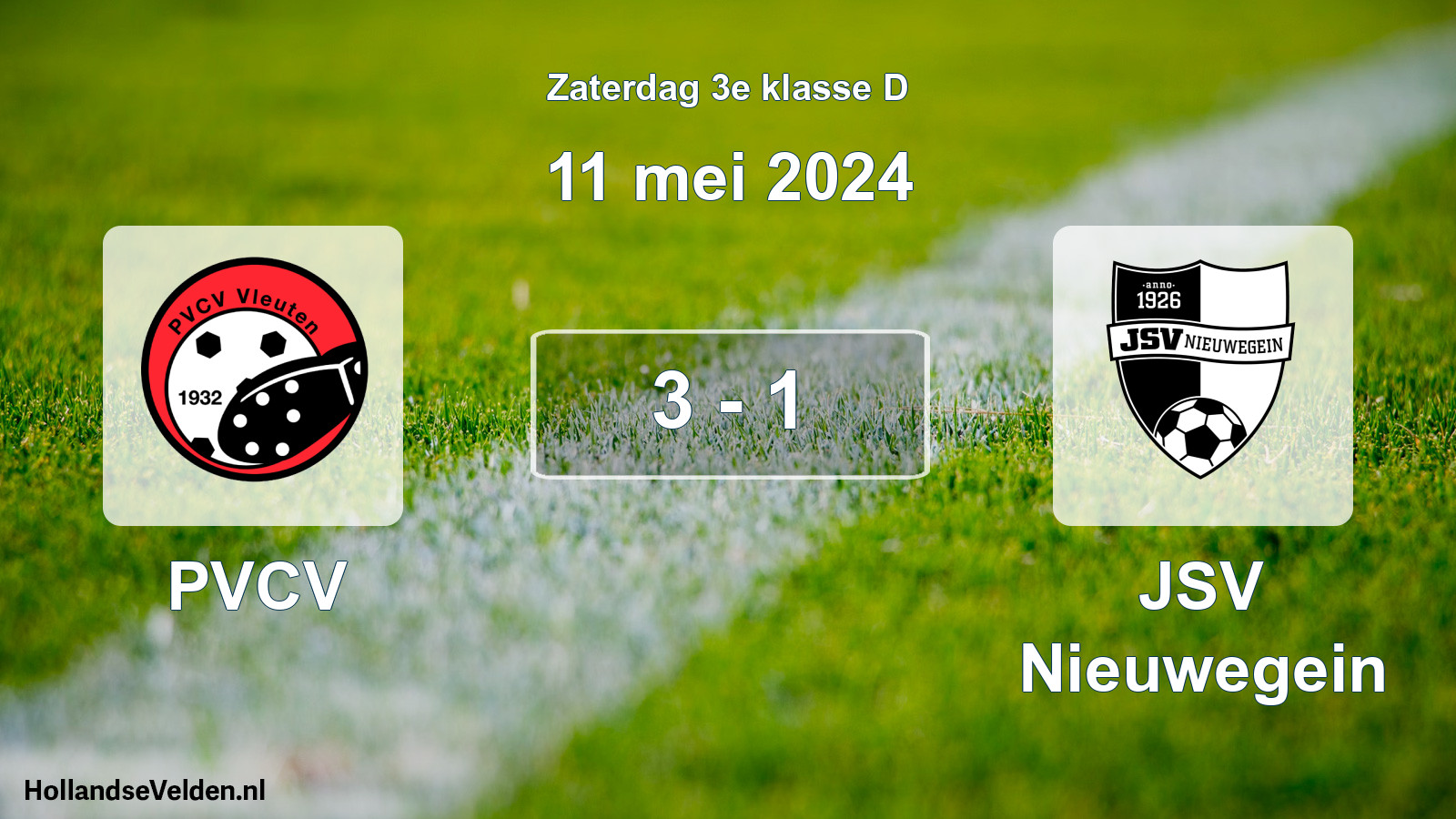 Total number of matches played: PVCV - JSV Nieuwegein 3 - 1 (11 May 2024)