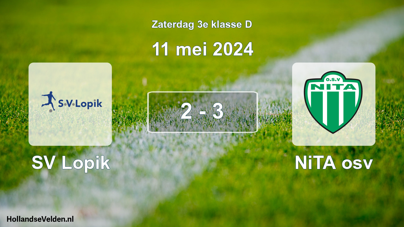 Total number of matches played: SV Lopik - NiTA osv 2 - 3 (11 May 2024)