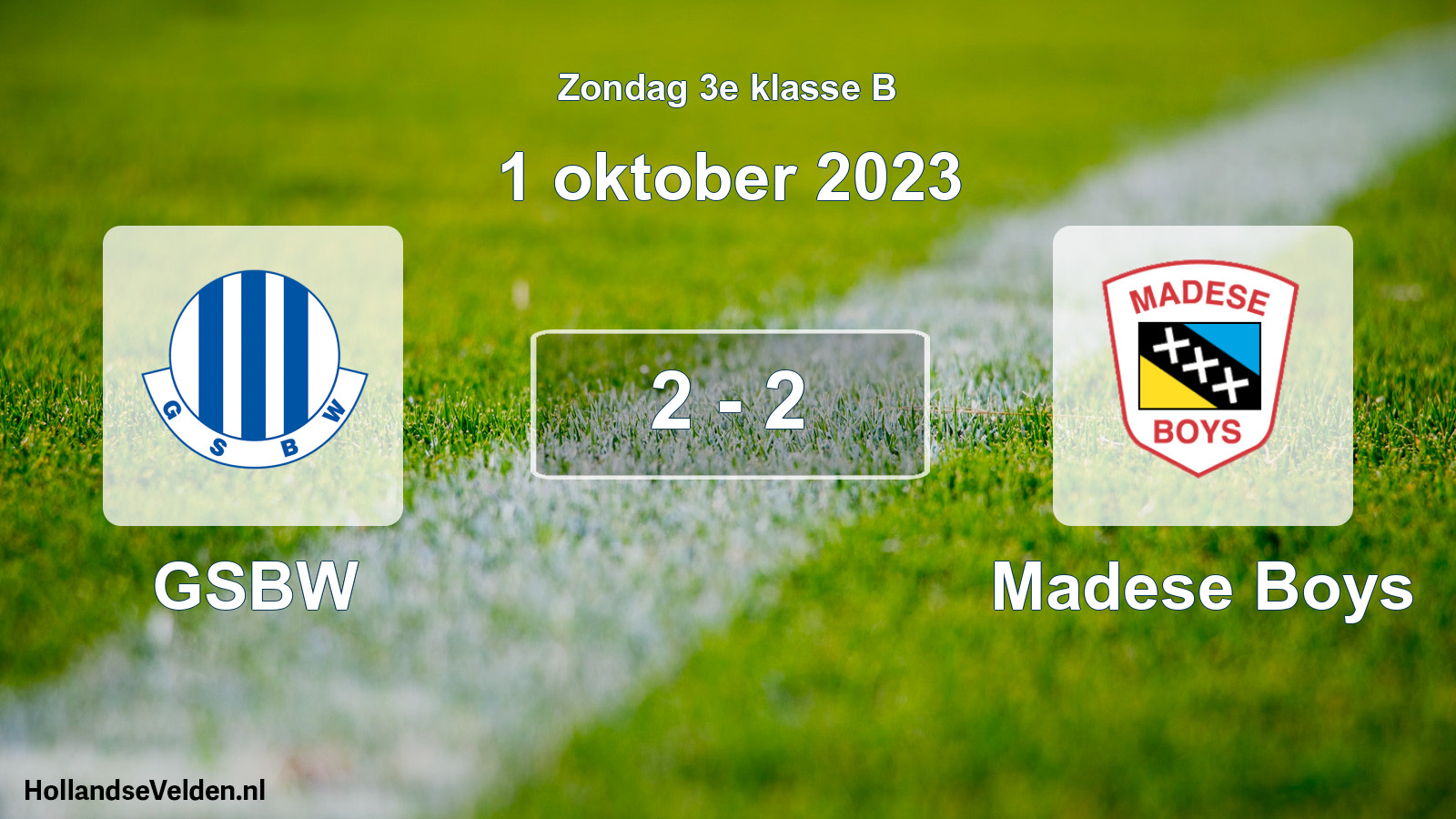 Total number of matches played: GSBW - Madese Boys 2 - 2 (1 October 2023)