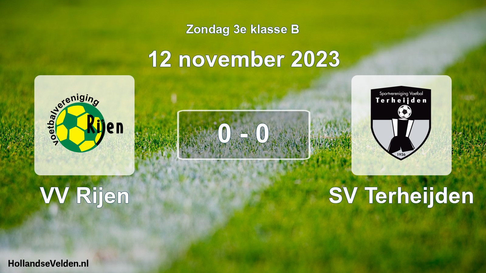 Total number of matches played: VV Rijen - SV Terheijden 0 - 0 (12 November 2023)