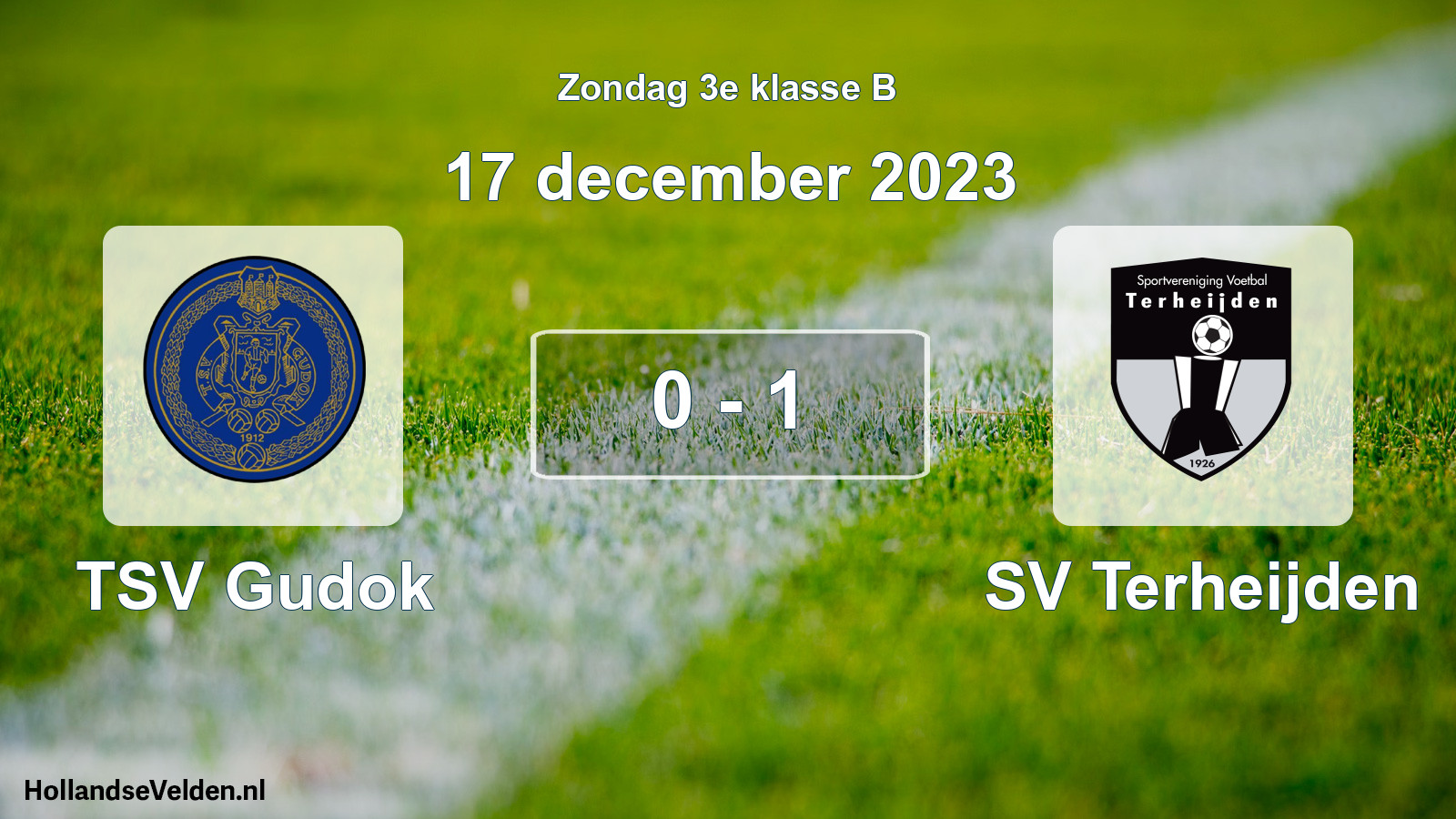 Total number of matches played: TSV Gudok - SV Terheijden 0 - 1 (17 December 2023)