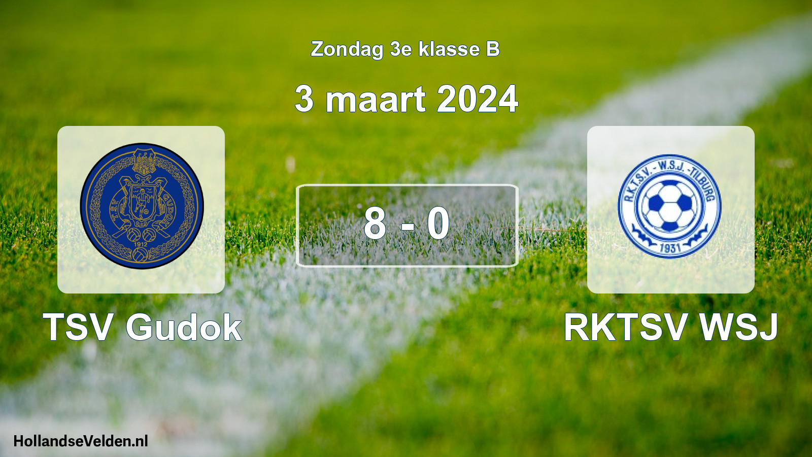 Total number of matches played: TSV Gudok - RKTSV WSJ 8 - 0 (3 March 2024)