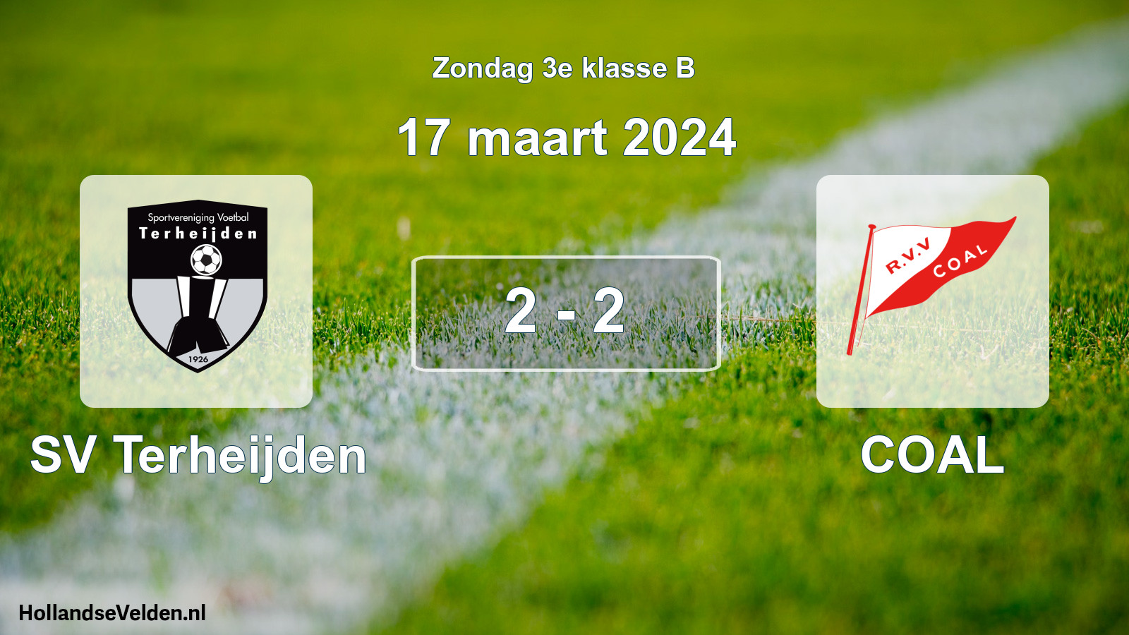 Total number of matches played: SV Terheijden - COAL 2 - 2 (17 March 2024)