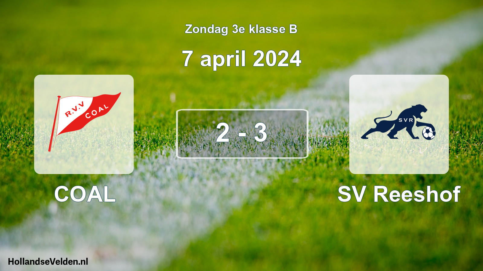 Total number of matches played: COAL - SV Reeshof 2 - 3 (7 April 2024)