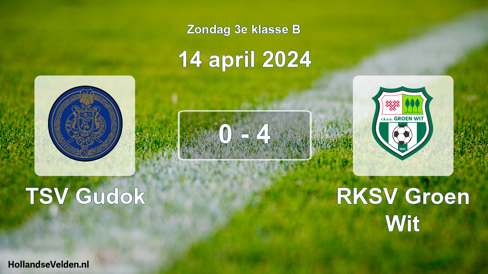 Total number of matches played: TSV Gudok - RKSV Groen Wit 0 - 4 (14 April 2024)