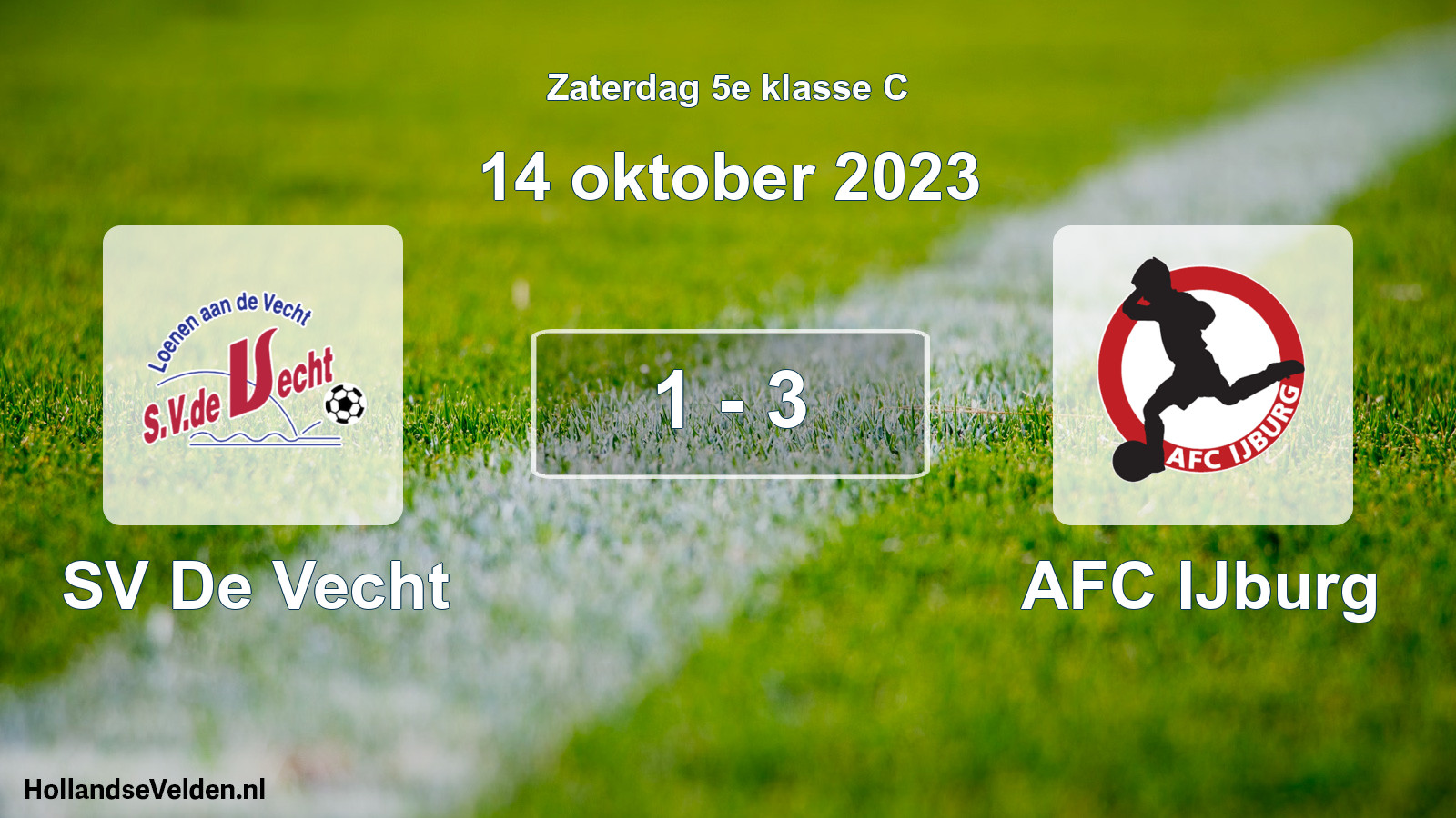 Total number of matches played: SV De Vecht - AFC IJburg 1 - 3 (14 October 2023)