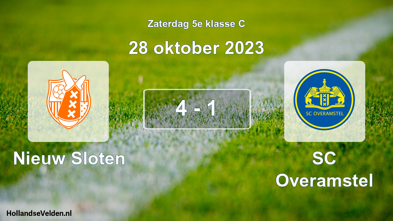 Total number of matches played: Nieuw Sloten - SC Overamstel 4 - 1 (28 October 2023)