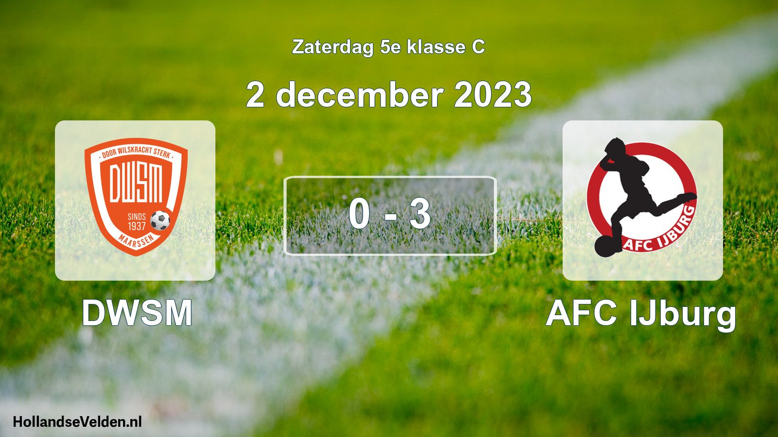 Total number of matches played: DWSM - AFC IJburg 0 - 3 (2 December 2023)