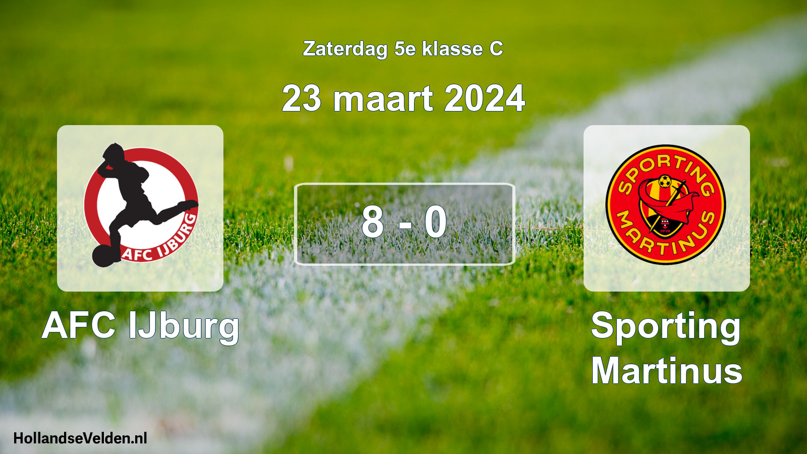 Total number of matches played: AFC IJburg - Sporting Martinus 8 - 0 (23 March 2024)