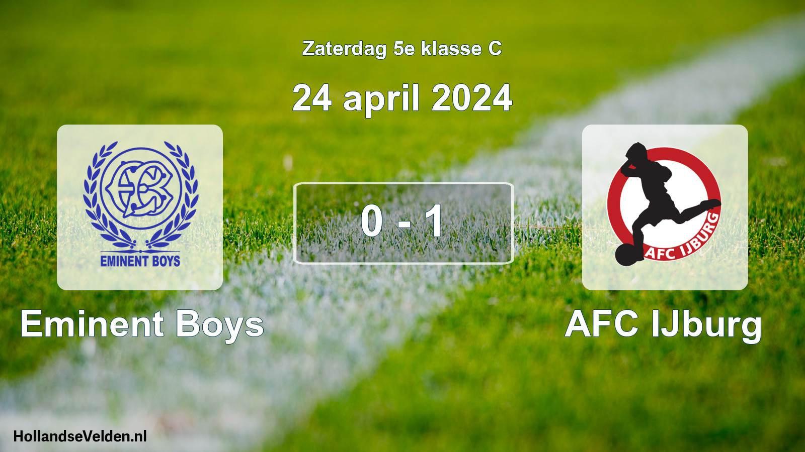 Total number of matches played: Eminent Boys - AFC IJburg 0 - 1 (24 April 2024)