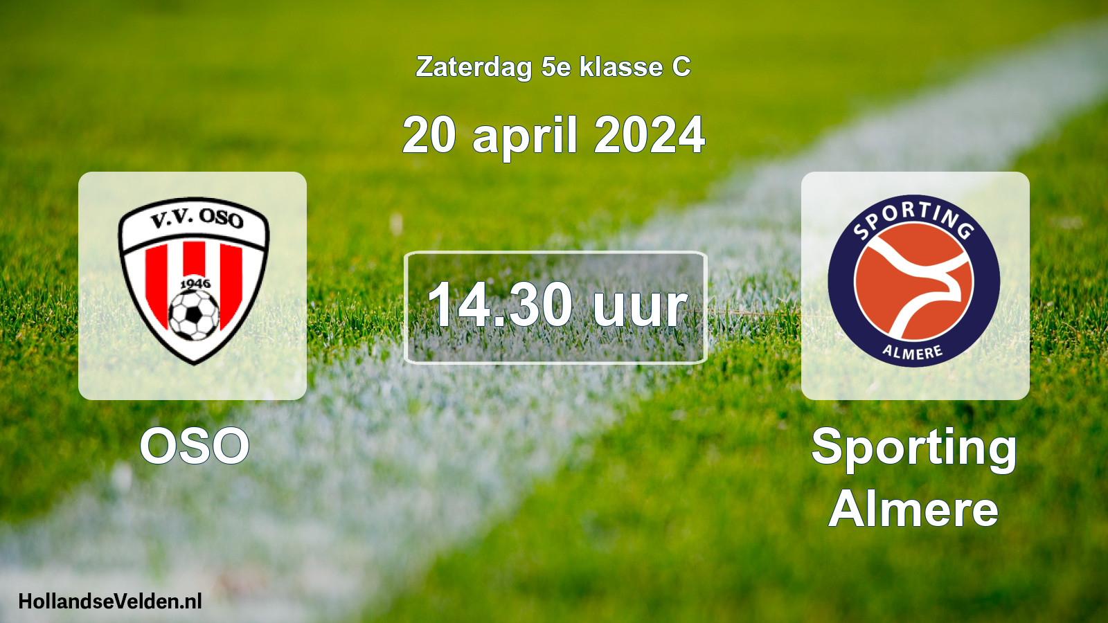 Scheduled Match: OSO - Sporting Almere (20 April 2024)