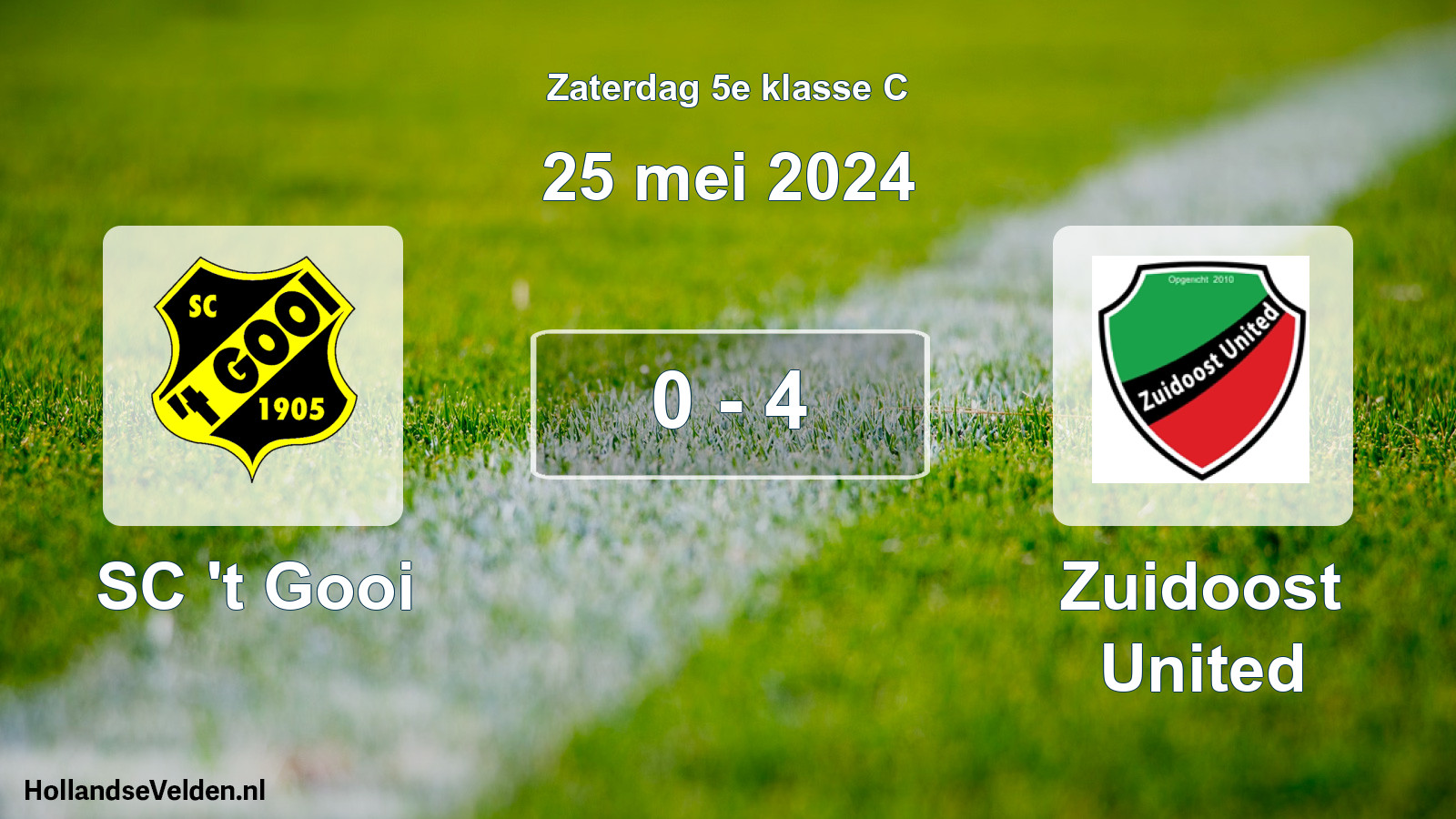 Total number of matches played: SC 't Gooi - Zuidoost United 0 - 4 (25 May 2024)