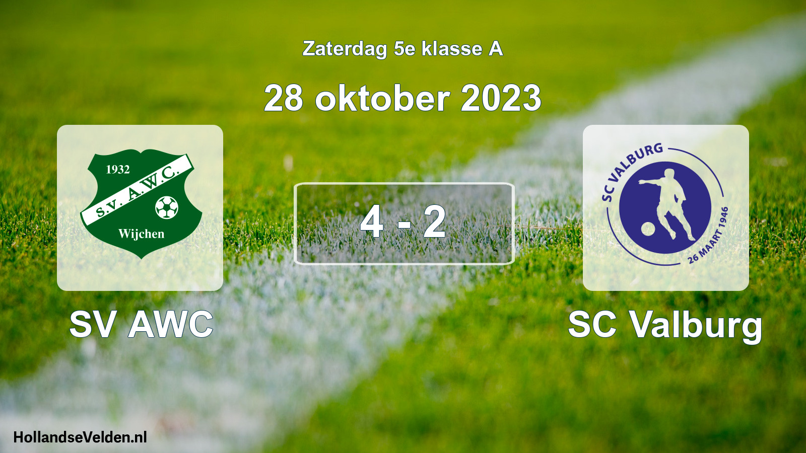Total number of matches played: SV AWC - SC Valburg 4 - 2 (28 October 2023)