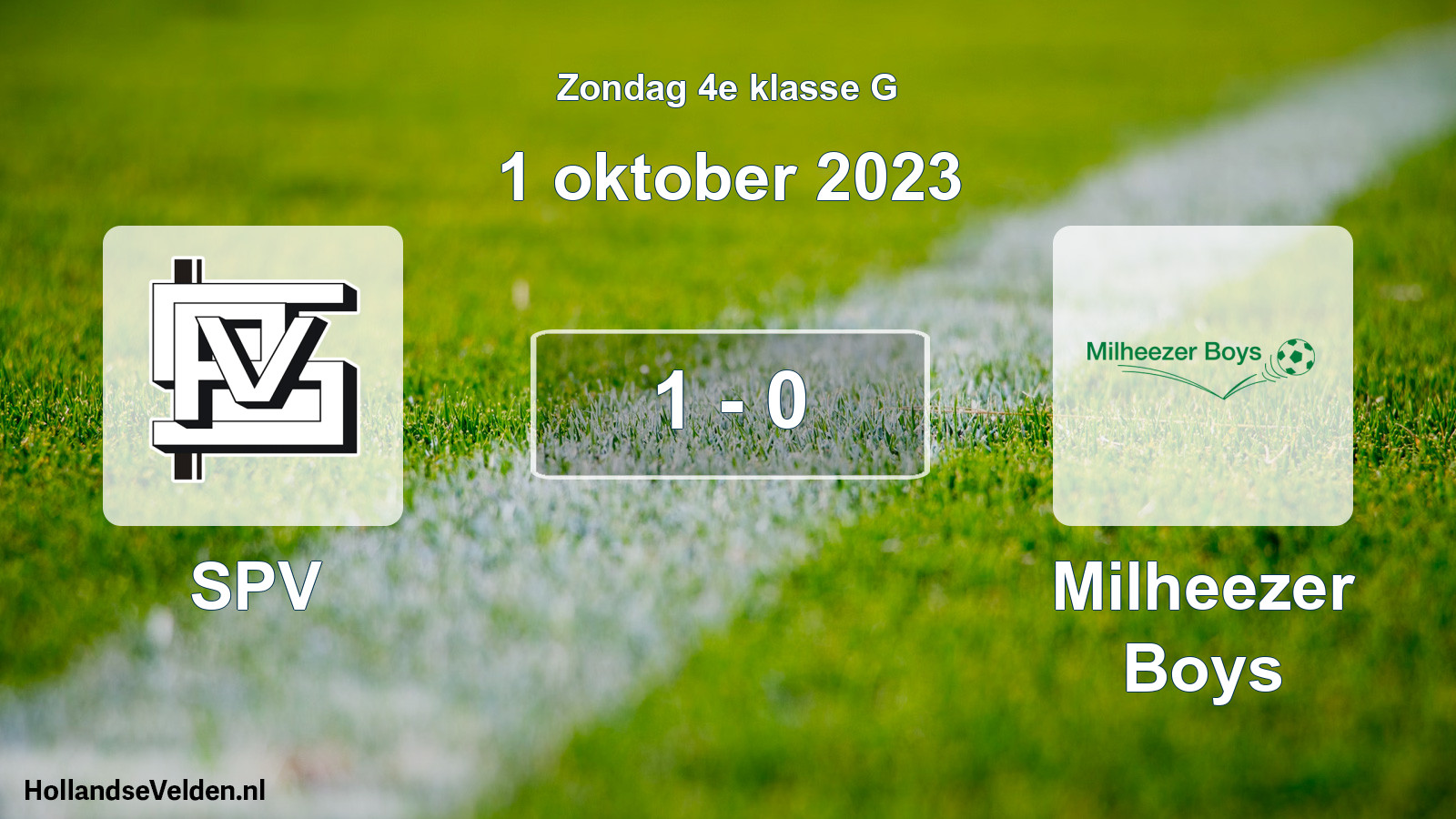 Total number of matches played: SPV - Milheezer Boys 1 - 0 (1 October 2023)