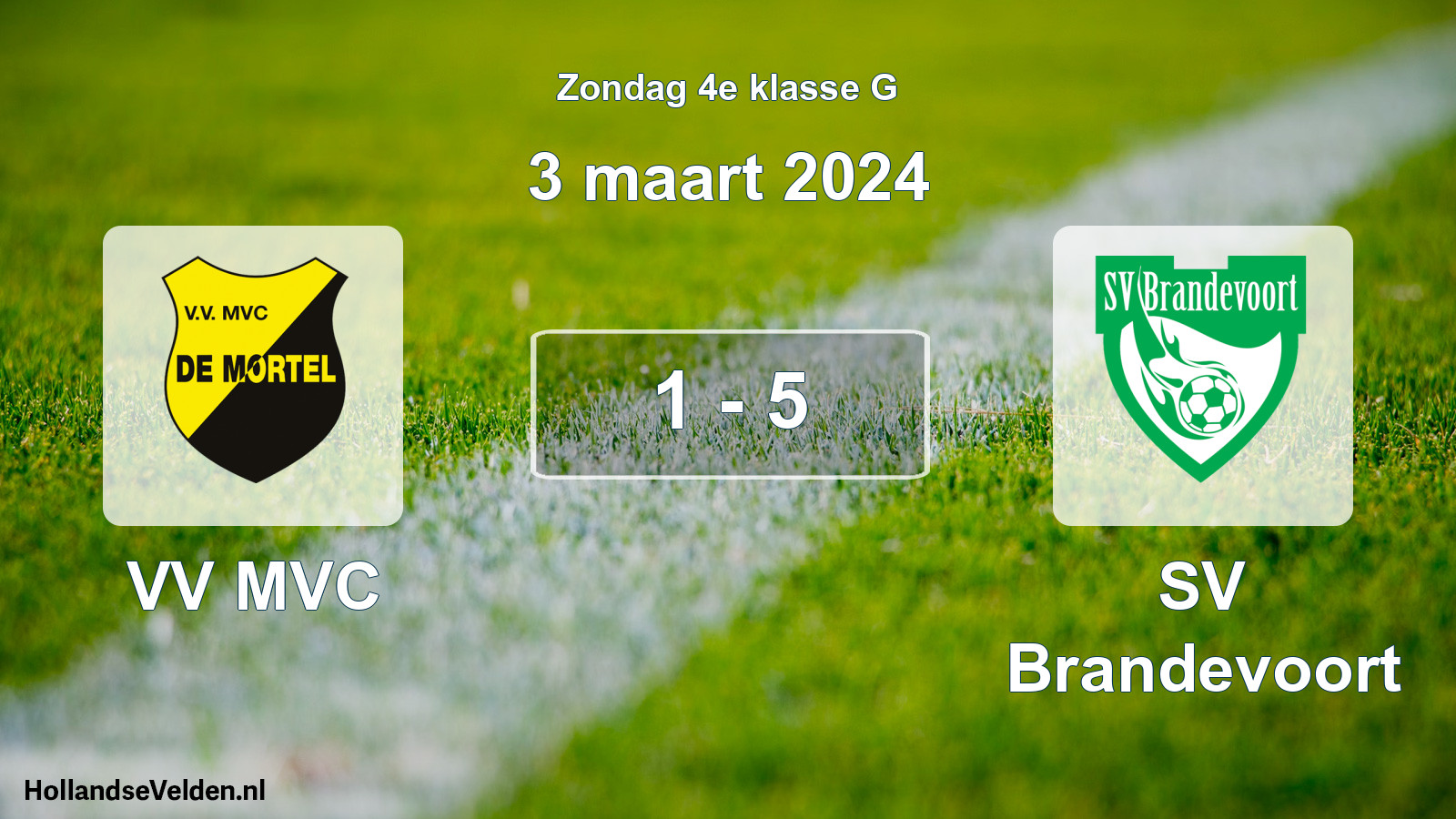 Total number of matches played: VV MVC - SV Brandevoort 1 - 5 (3 March 2024)