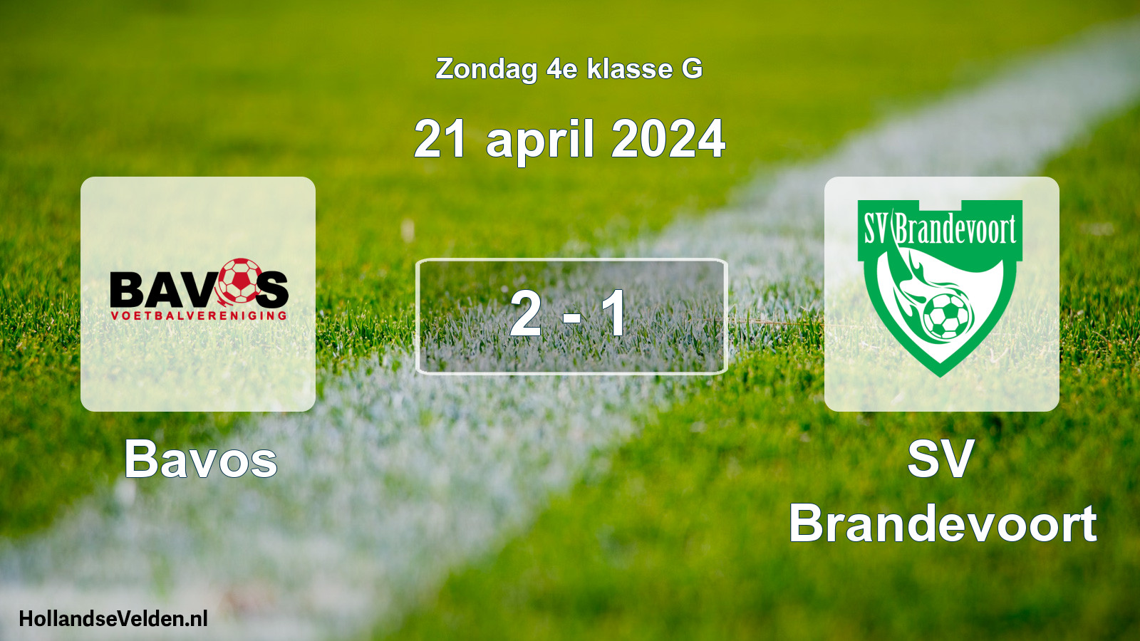 Total number of matches played: Bavos - SV Brandevoort 2 - 1 (21 April 2024)