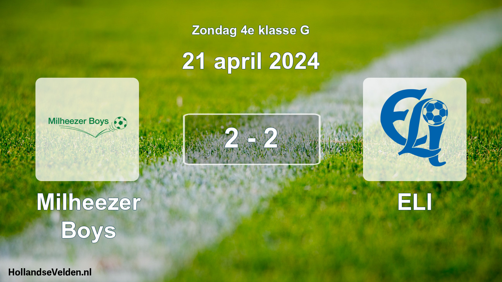 Total number of matches played: Milheezer Boys - ELI 2 - 2 (21 April 2024)