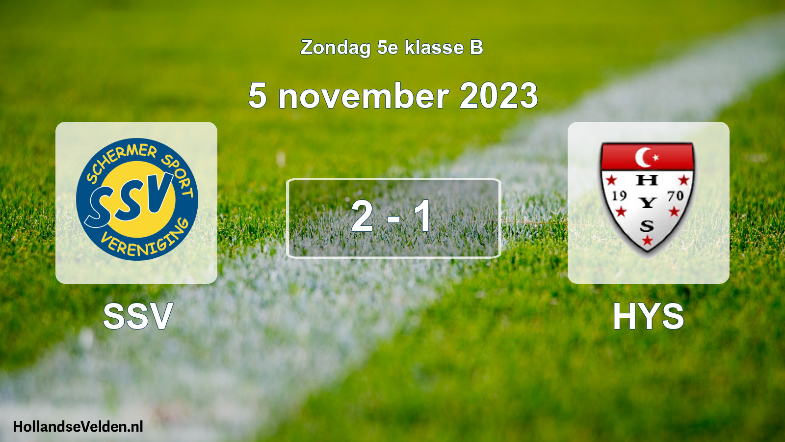 Total number of matches played: SSV - HYS 2 - 1 (5 November 2023)