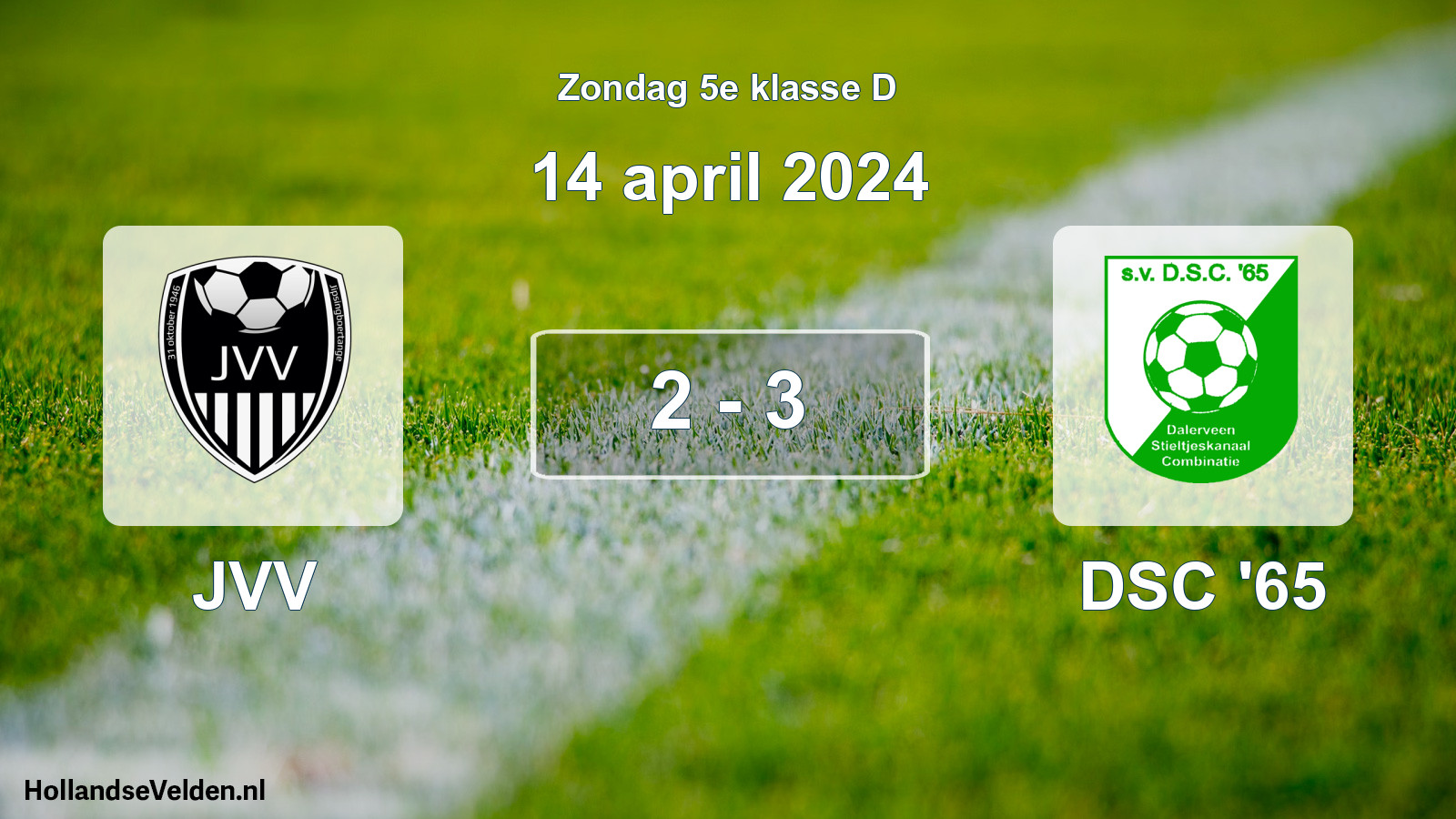 Total number of matches played: JVV - DSC '65 2 - 3 (14 April 2024)