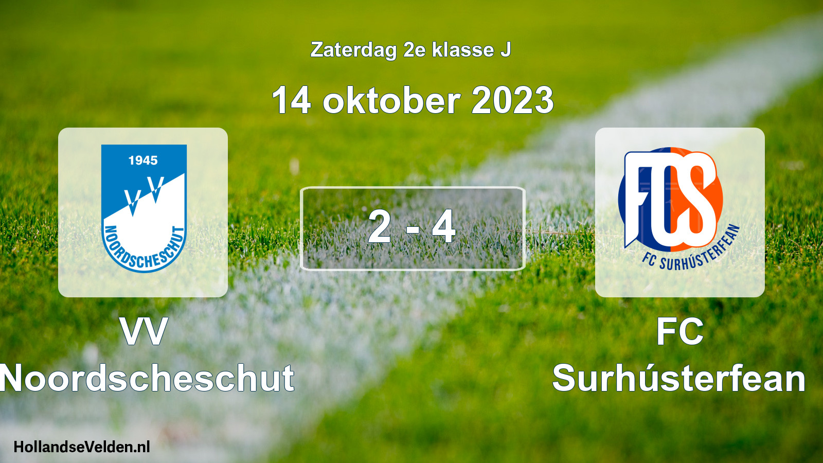 Total number of matches played: VV Noordscheschut - FC Surhústerfean 2 - 4 (14 October 2023)
